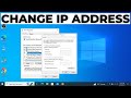 How to change ip address on windows 10