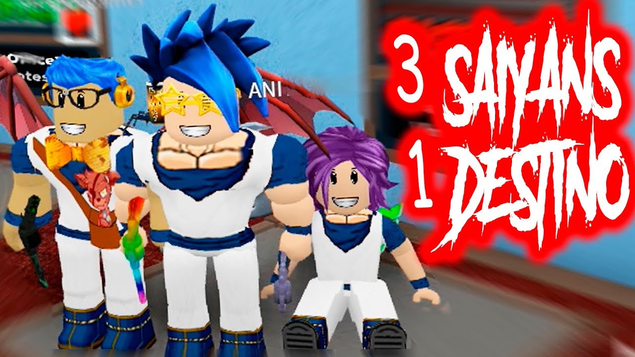 3 Saiyans 1 Destino Murder Mystery 2 Roblox Youtube - el reto del agachadito jailbreak roblox youtube