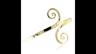 Bratara Aur Galben 14k pentru Brat Handmade Spirale stilunic.ro