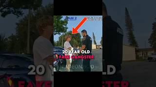 20 year old fake gangster gets exposed 😭 #cops