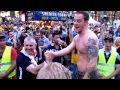 EURO 2012 England fans vs Swedish fans, Swedish Corner, Kiev(4)