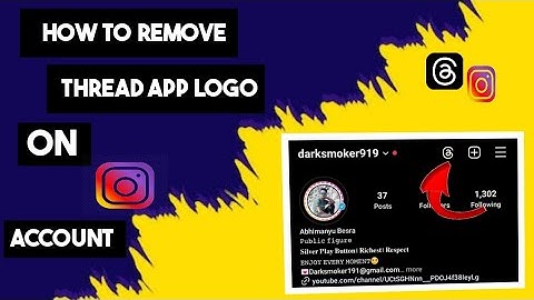 How to remove thread app logo on instagram account #Thread app logo remove on instagram #ytshorts