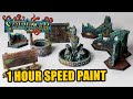 How much Terrain for Warhammer can I paint in 60 minutes?!