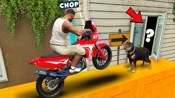 GTA 5 CHOP AND FROSTY PARKOUR TO THE INSIDE OF THE BUILDING