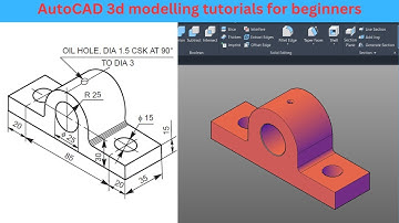 AutoCAD 2024 3d modeling tutorial part-1 | 3d modeling in autocad |  autocad 3d 2024