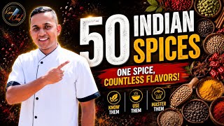 50 Indian Spices Every Chef Must Know | Complete Spice Guide for Beginners #ramchef 