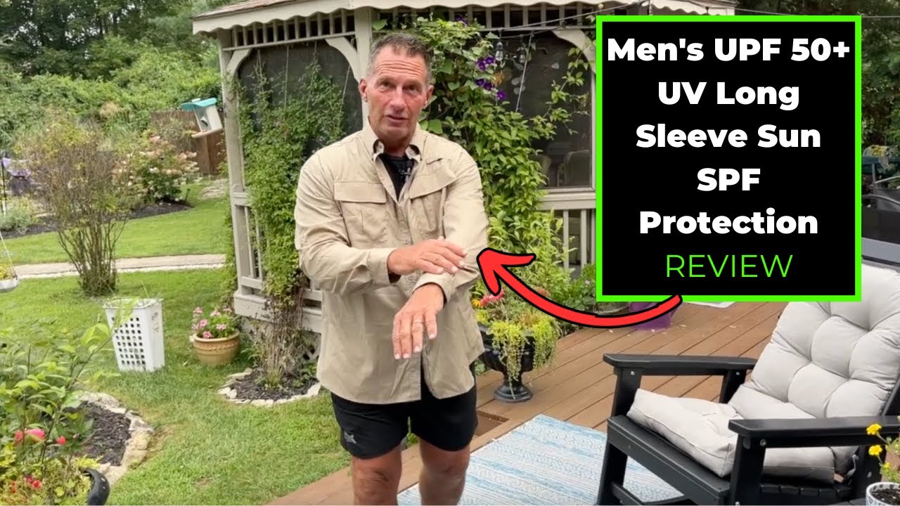 Men's UPF 50+ UV  Sun SPF Protection Shirt Review