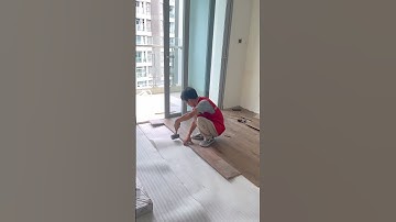 Thi công sàn gỗ công nghiệp màu gỗ nâu óc chó siêu hiện đại