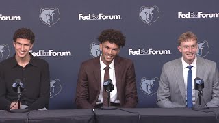 Download lagu Cam Boozer, Karim López, & Richie Saunders FULL Memphis Grizzlies Introductory Press Conference