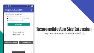 (Important Video) New Responsive App Size Extension For Kodular, Niotron, App Inventory etc