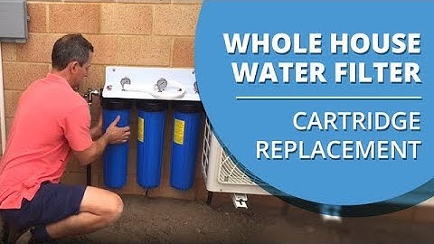 How to Change Your Whole House Water Filter Cartridges Video