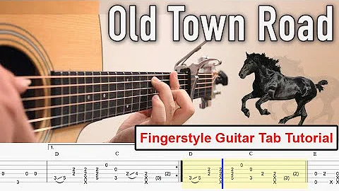 Old Town Road - Lil Nas X Ft. Billy Ray Cyrus | Fingerstyle Guitar Cover | TAB Tutorial