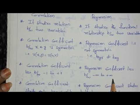 #semester3 /difference between #correlation and #regression// B.sc //B. B.A// #degree
