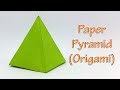 Paper Pyramid Easy Tutorial - How to make an Origami 3D Pyramid