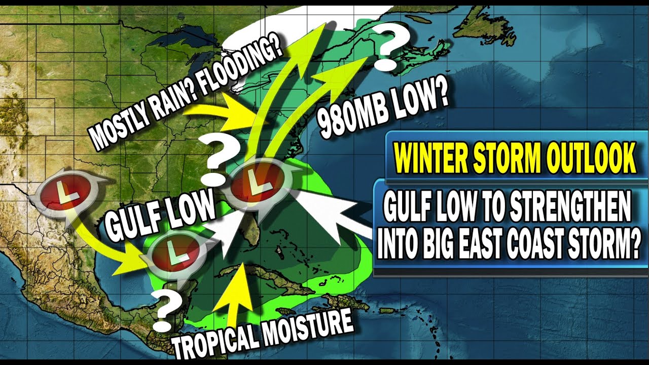Winter Storm Outlook...A Big Gulf Low to Spin Up a Massive East Coast