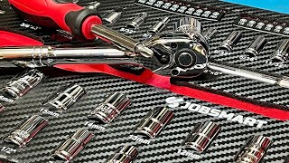 New Jobsmart 82 Pc. 38 In. Drive And 14 In. Drive - Budget Friendly Mechanics Tool Set