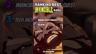 Ranking the best ￼Invincible edits🥶#ranking #invincible