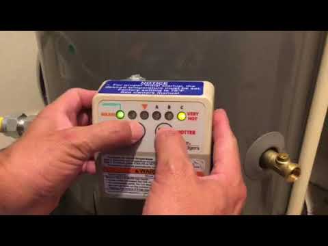 Revised: NO HOT WATER. White Rodgers gas valve  how to reset