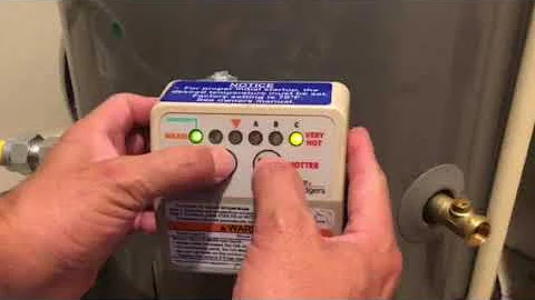 Revised: NO HOT WATER. White Rodgers gas valve  how to reset