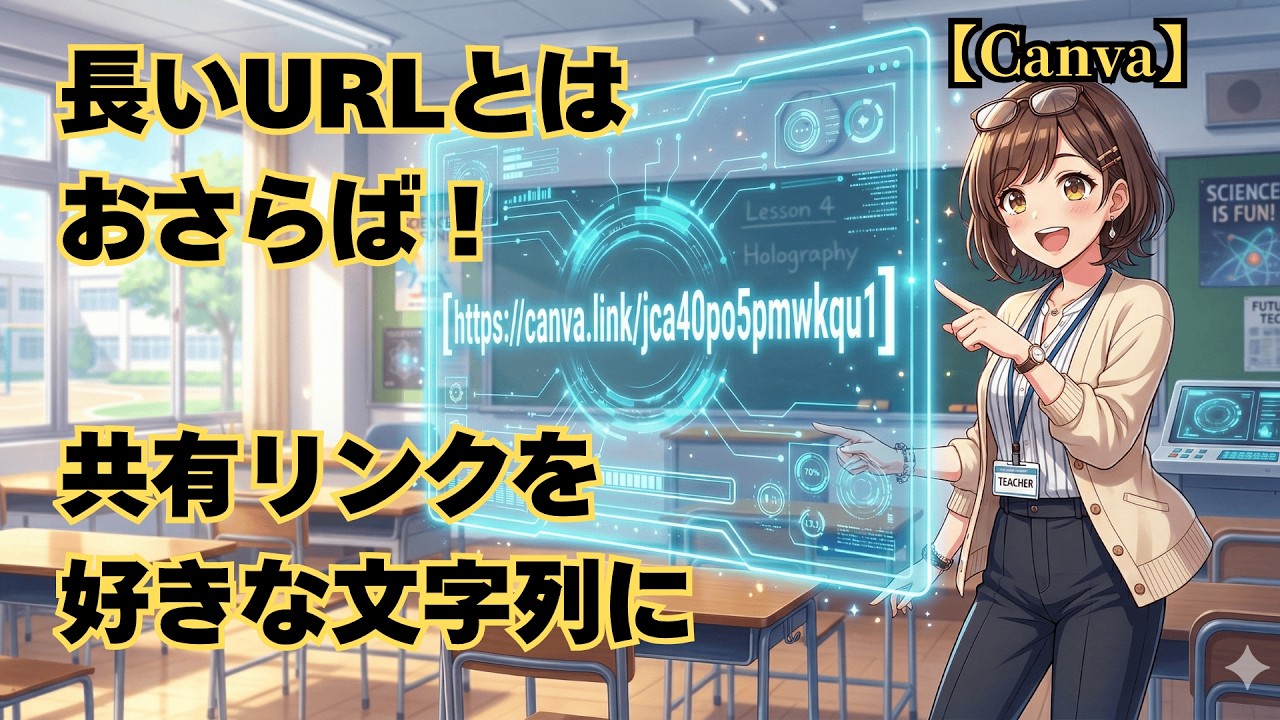 【Canva】長いURLとはおさらば！共有リンクを好きな文字列に