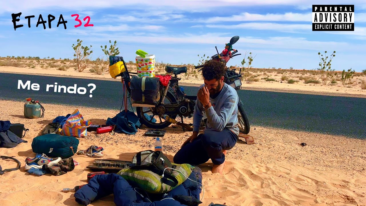 En VESPINO. Madrid-Dakar. Etapa 32/ se complica la aventura.