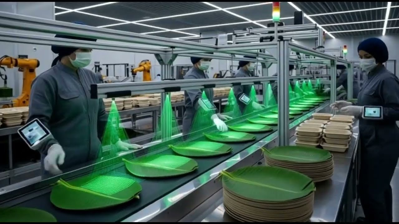 BANANA LEAF FACTORY 10,000 INSANE PLATE MAKING 