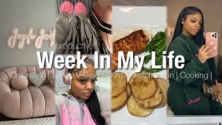 week in my life vlog : Getting out of a funk… | Room Transformation , Cooking, Single VDay + MORE