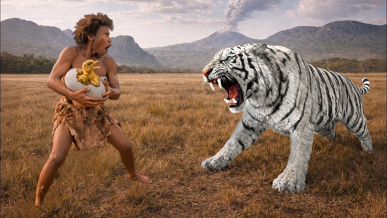 Life 3.2 Million Years Ago: The Giant Ostrich Ancestor Encounters Homo Habilis ?