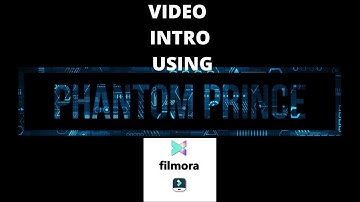 Create a Video intro using Filmora X
