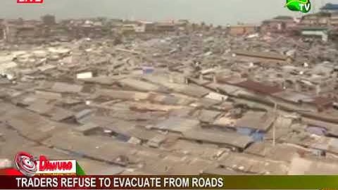 Traders refuse to evacuate from roads to ease traffic at Kejetia