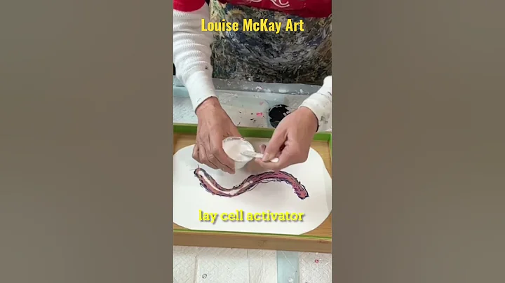 Short Bloom Technique on Serving tray, Functional Art, American Floetrol Cell Activator recipe