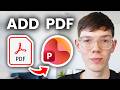 How To Insert PDF In PowerPoint - Step By Step