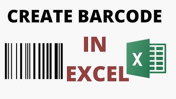 How to create barcodes in Excel ,for all versions