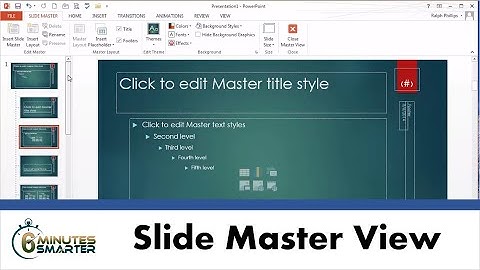 Use PowerPoint Slide Master to Customize a Design Theme