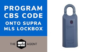 How to program a CBS code onto a Supra lockbox screenshot 2