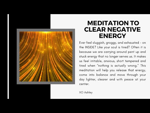 Meditation to Clear Negative Energy
