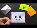 Origami Brief basteln mit Papier: Süßes Emoji DIY Geschenk / Geschenkverpackung. Bastelideen