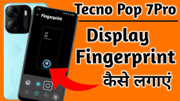 Tecno pop 7pro Fingerprint screen lock / Tecno pop 7pro Me Fingerprint Lock Kaise Lagaye