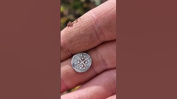 Beautiful Hammered Coin found metal detecting in Devon england - Quest Q30 Plus
