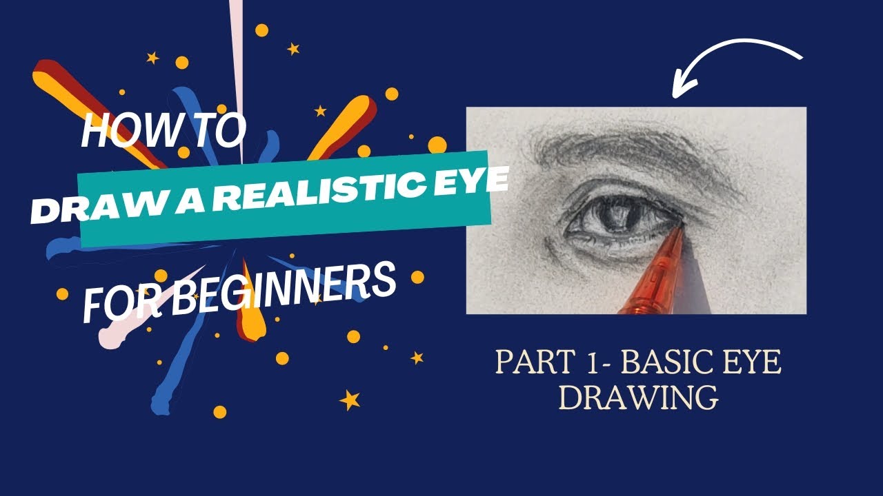 Part 1 Realistic eye drawing tutorial for beginners 👀 YouTube