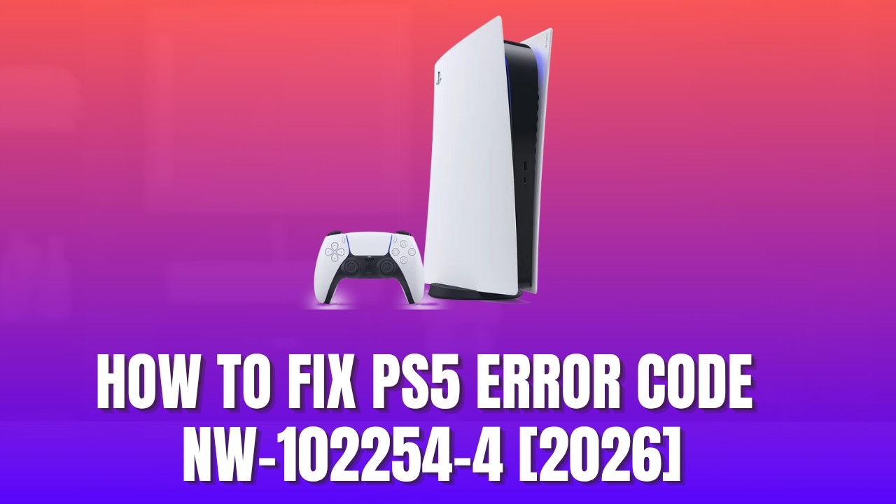 専用ページ How to Fix PS5 Error Code NW 102254 4 2026 - YouTube