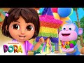 Dora and Boots have a Piñata Fiesta! w/ Swiper 🪅 BRAND NEW SCENE | Dora &amp; Friends