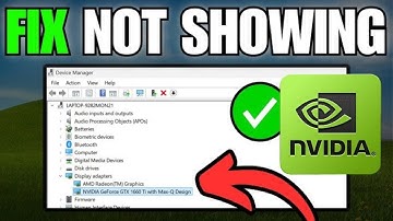 How to Fix Nvidia Graphics card not Showing in Device manager