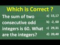 Understanding Consecutive Odd Integers