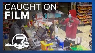 Video shows armed robbery of Denver gas station