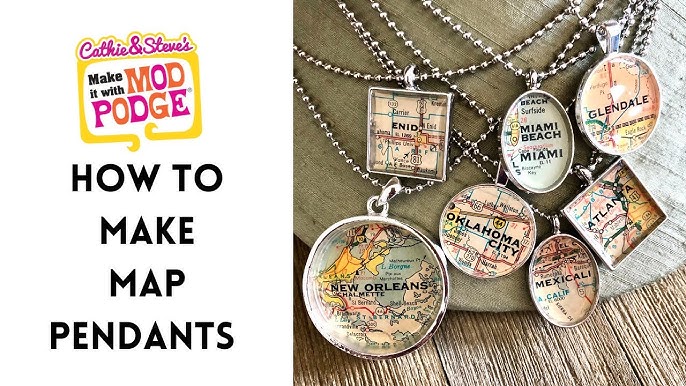 Make A Boho Charm Necklace With A Mod Podge Picture Pendant