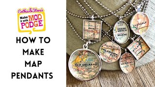 How to Make Map Pendants with Dimensional Magic