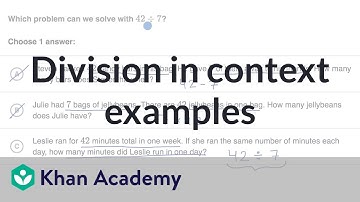 Division in context examples