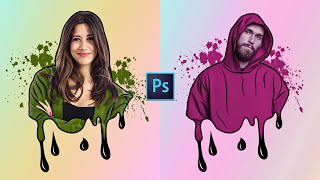 Creative Dripping Effect | Splatter Effect  | Photoshop Tutorial