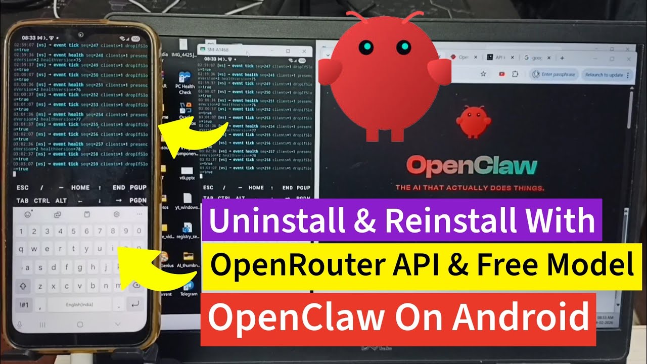 OpenClaw | Uninstall and Reinstall with OpenRouter API Provider & Free ...